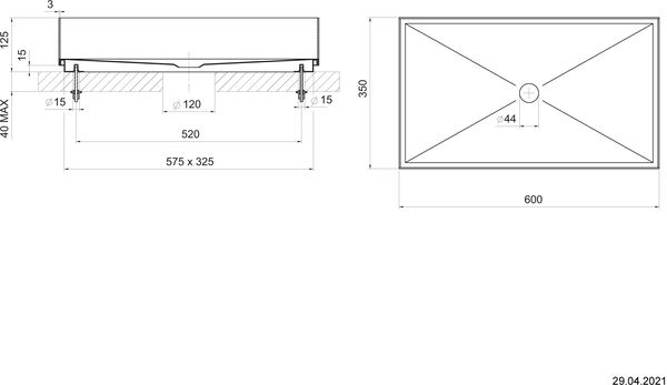 Auflegewaschtisch Gessi 316 Copper brushed image number 1
