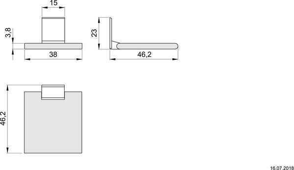 Klappsitz Nosag Cavere / Ineoline Plus / Pure Verchromt image number 1