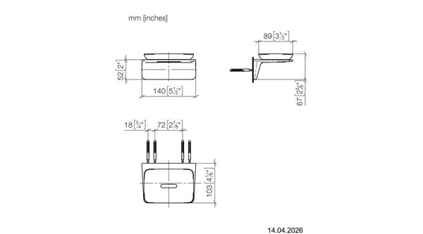 Seifenhalter Dornbracht Imo Platin matt image number 1