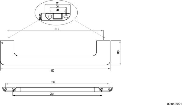 Haltegriff Bodenschatz Liv Verchromt image number 1