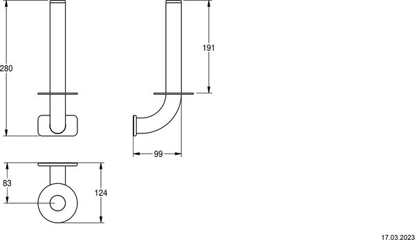 Reserverollenhalter KWC image number 1
