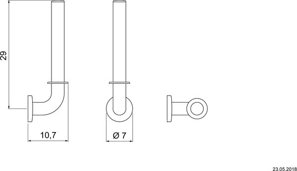 Reserverollenhalter Nosag Weiss image number 1