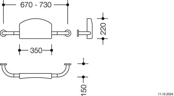 R&uuml;ckenst&uuml;tze Hewi 801 Lichtgrau image number 1