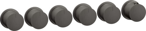 Bade- und Duschmischer Endmontageset Gessi Habito Black metal brushed