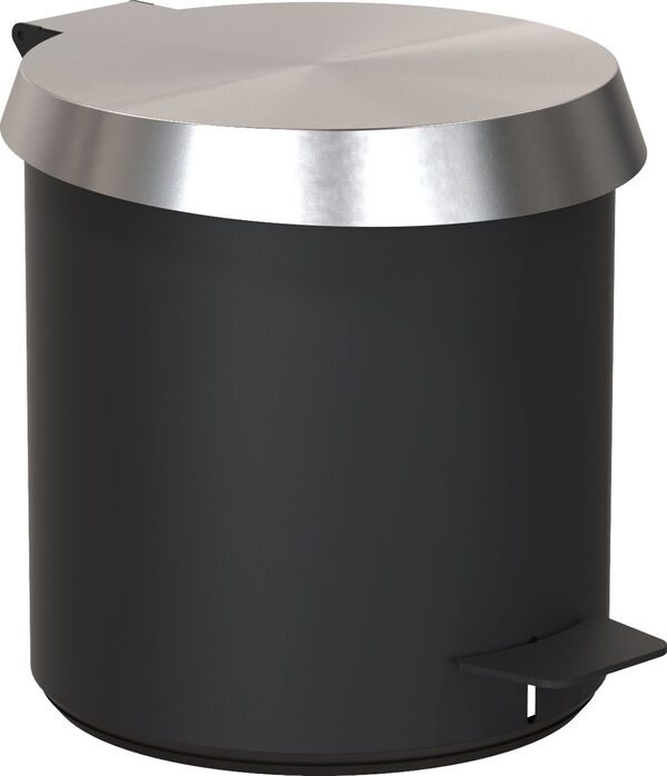 Bo&icirc;tes &agrave; ordures Frost Nova 2 Noir mat Top brushed stainless image number 0