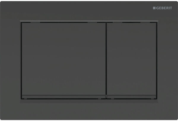 Bet&auml;tigungsplatte Geberit Omega20 square Schwarz image number 0