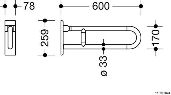 Klappgriff Hewi 801 Weiss image number 1