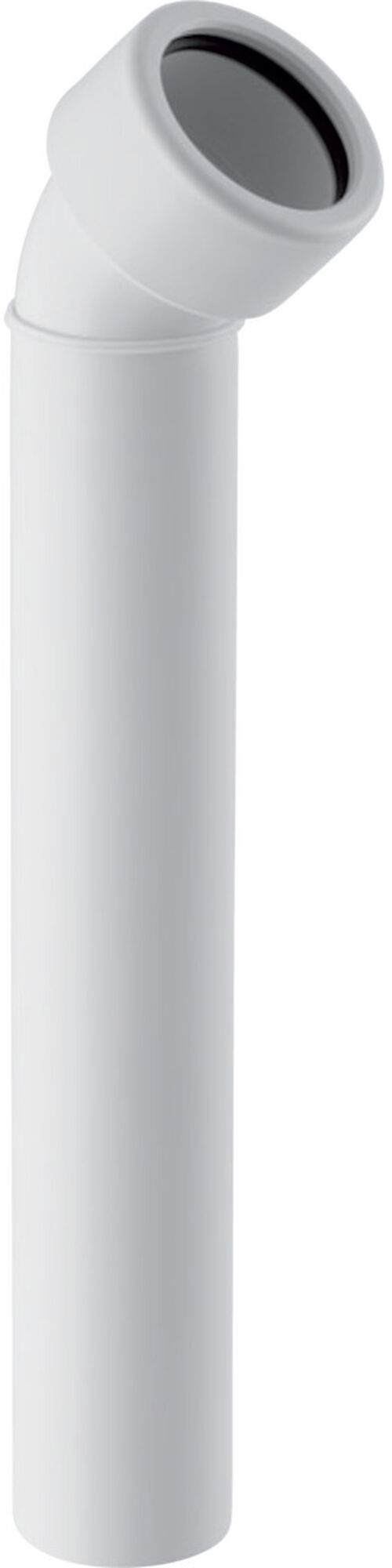 Anschlussbogen 45&deg; Weiss