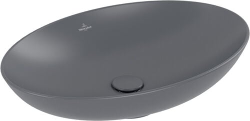 Auflegewaschtisch Villeroy & Boch Loop & Friends Graphite matt Cleaneffekt