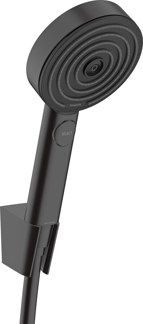 Handbrausegarnitur Hansgrohe Pulsify Select S, EcoSmart Schwarz matt