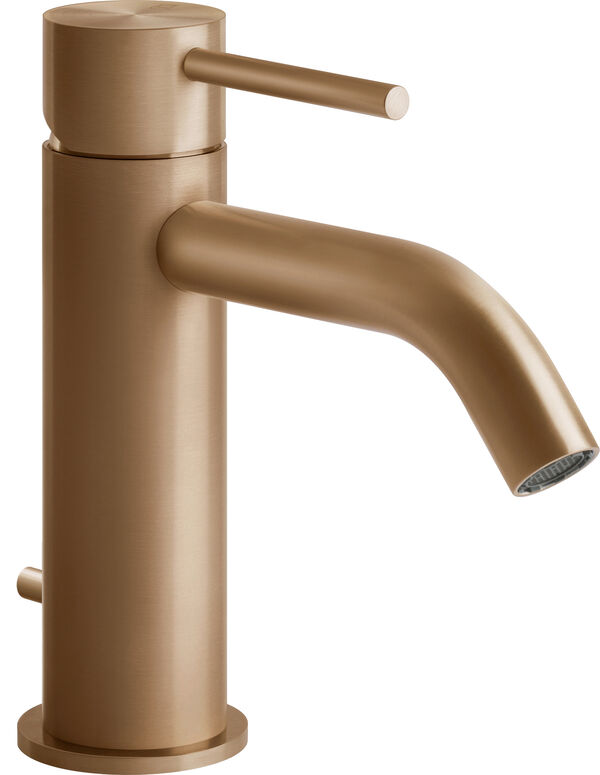 Einlochmischer Gessi 316 Warm bronze brushed PVD Flessa image number 0