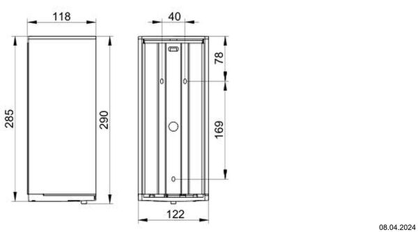Schaumseifenspender Keuco Plan Silbereloxiert image number 1