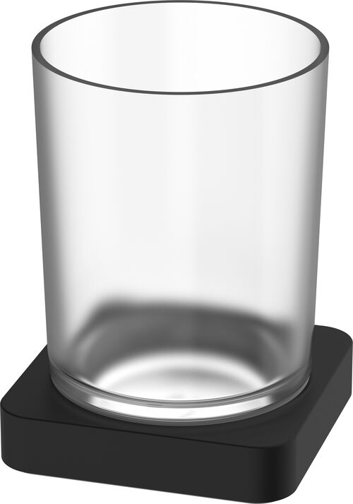 Glashalter Alterna direta Schwarz matt