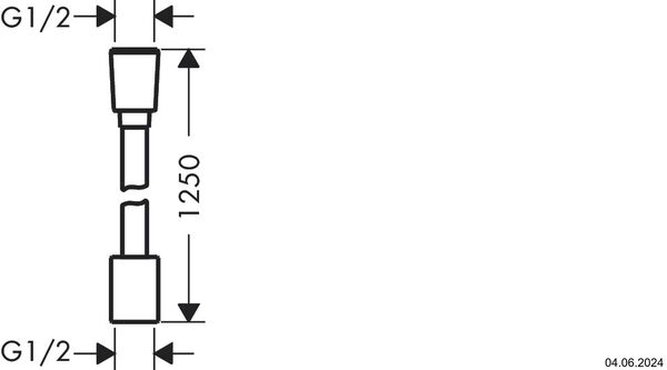 Brauseschlauch Hansgrohe Designflex Planet Edition Sand strukturiert image number 1