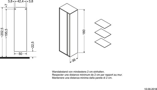 Hochschrank Ketho Weiss matt image number 1