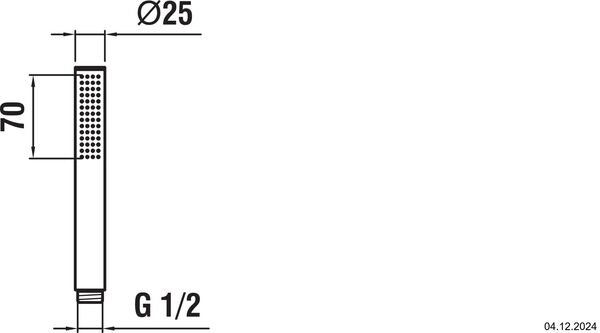 Handbrause Laufen Twinstick Edelstahl matt PVD image number 1