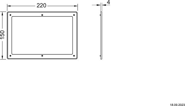 Distanzrahmen Tece Solid Grau image number 1