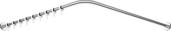 Duschvorhangstange L-Form Hewi 900 Edelstahl glanz image number 0