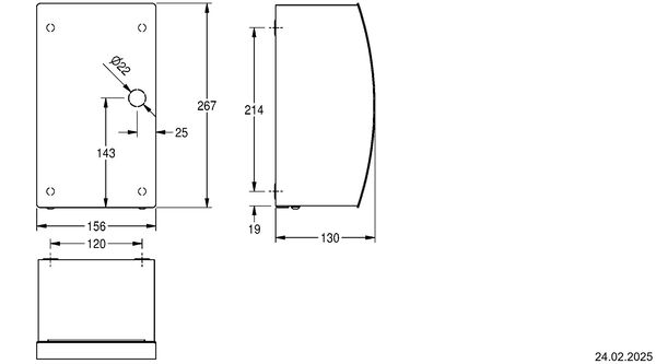 H&auml;ndetrockner KWC Stratos STR 220 Edelstahl seidenmatt image number 1