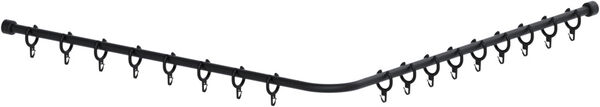Duschvorhangstange Nosag Cavere Schwarz matt image number 0