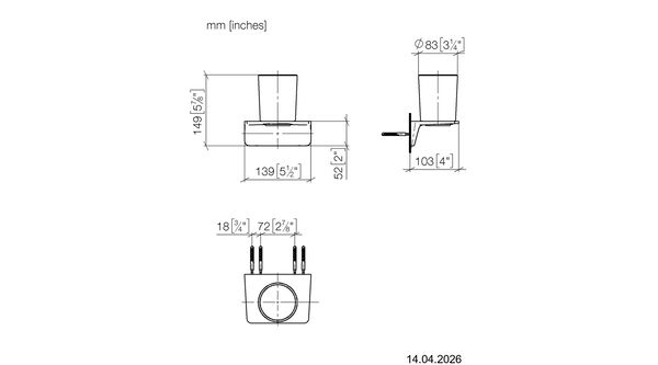 Glashalter Dornbracht Imo Chrome matt image number 1