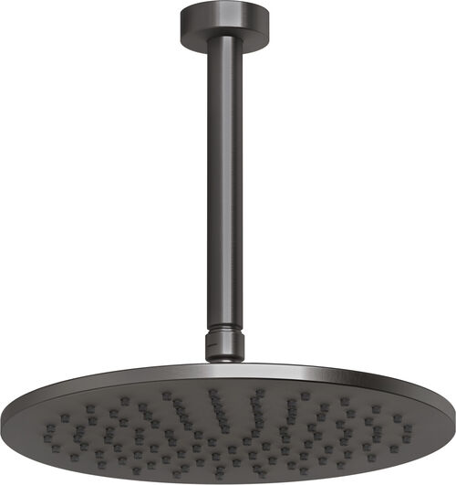 Regenbrause Gessi &frac12;" Black metal brushed