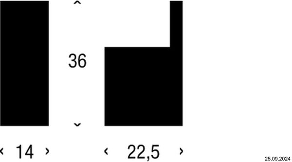 Handtuchhaken Frost Quadra Brushed black image number 1