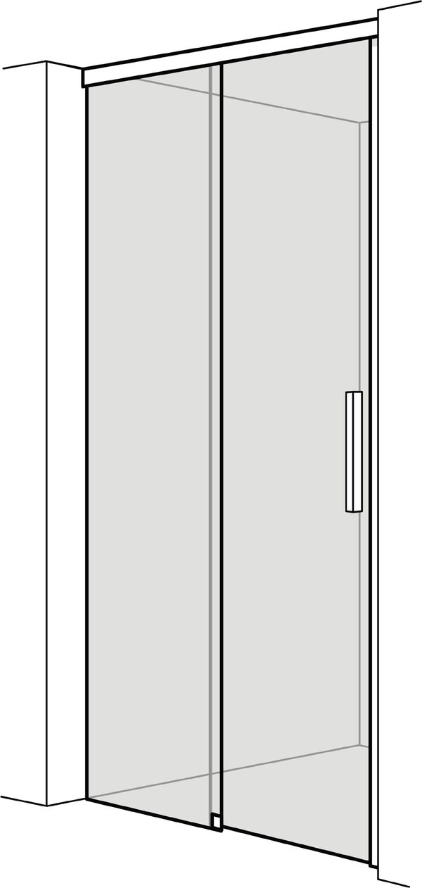 Gleitt&uuml;re Alterna liva Finox Echtglas klar CareTec Pro image number 0