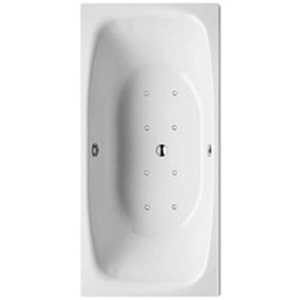 Vasca idromassaggio Alterna steel duo air, soffieria davanti a destra, con Multiplex Trio, in image number 0