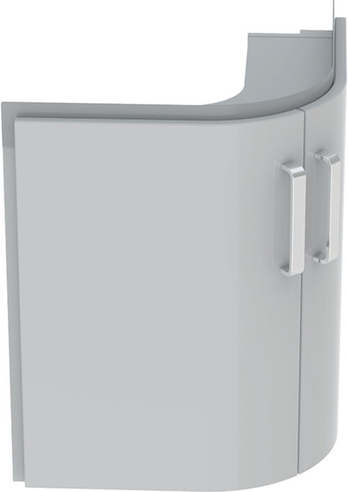 Eck-Waschtischm&ouml;bel Geberit Renova Compact Hellgrau