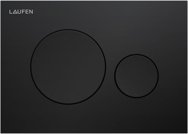 Bet&auml;tigungsplatte Laufen Ineo Moon Schwarz matt image number 0