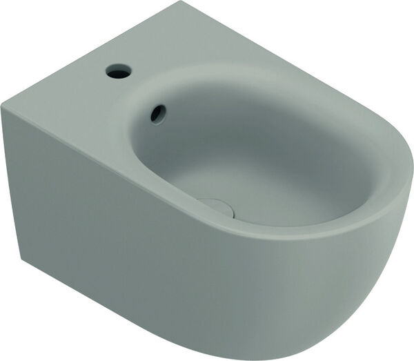 Wand-Bidet Alterna modena S-Tec, 55, Befestigung verdeckt, Armaturenloch, mit &Uuml;berlauf, image number 0