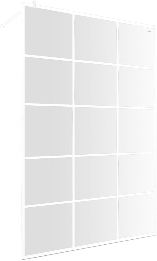 Seitenwand Duscholux Bella Vita 3 Walk-in Weiss matt Echtglas klar CareTec Pro