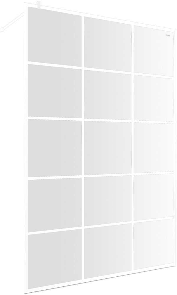 Seitenwand Duscholux Bella Vita 3 Walk-in Weiss matt Echtglas klar CareTec Pro image number 0