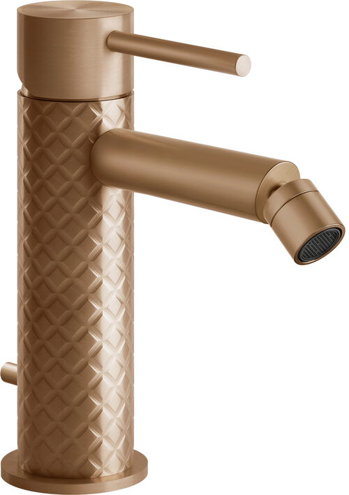 Bidetmischer Gessi 316 Warm bronze brushed PVD Intreccio