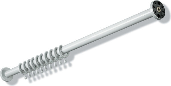 Asta da doccia Hewi, in materia sintetica, &Oslash; 33 mm, fissaggio nascosto, accorciabile, 100 cm, image number 0