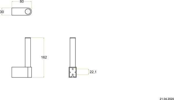 Reserverollenhalter Alterna one Verchromt image number 1