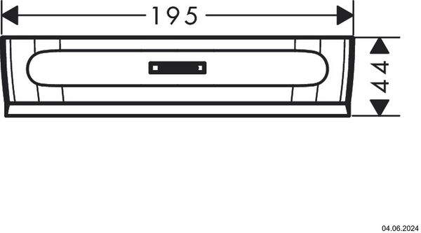 Duschabzieher Hansgrohe WallStoris Planet Edition Sand strukturiert image number 1