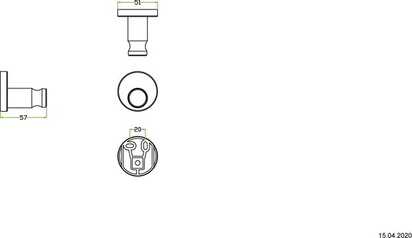 Kleiderhaken Alterna rondo Verchromt image number 1