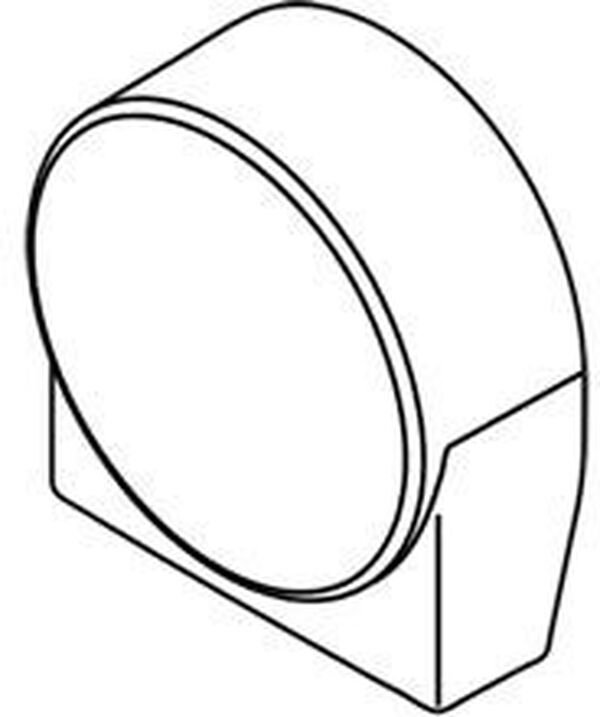 Couverture pour trop-plein Hansgrohe Exafill S Chrom&eacute; image number 0