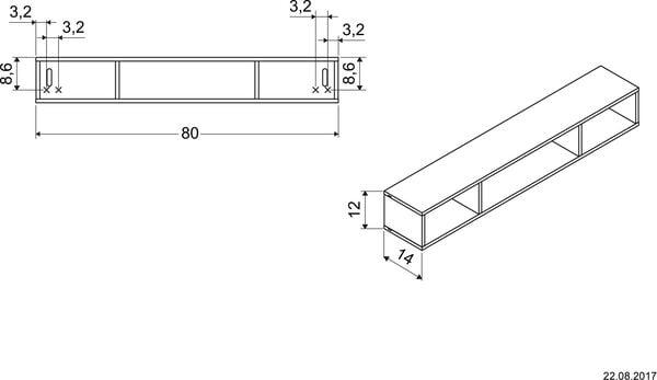 Regalelement Duravit L-Cube Eiche schwarz image number 1