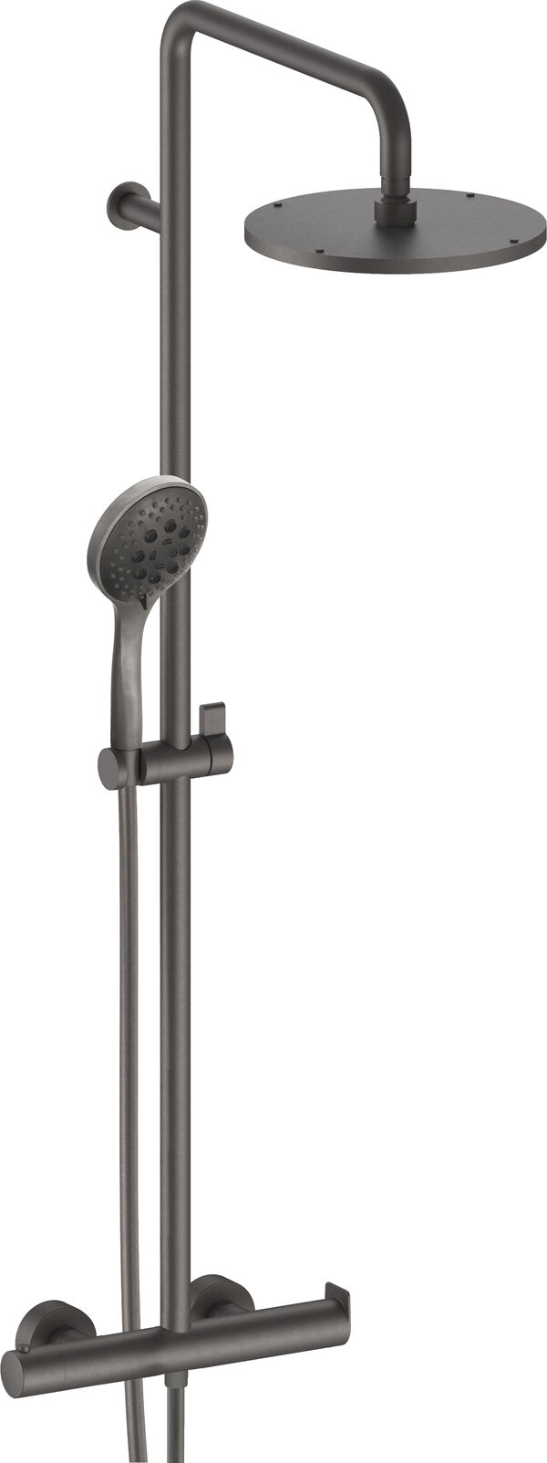 Showerstation Fantini Myo Matt gun metall PVD image number 0