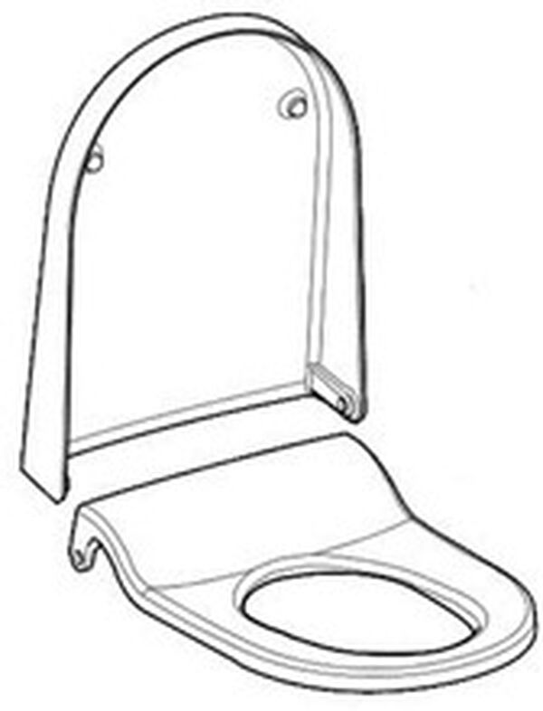 Si&egrave;ge et couvercle Geberit AquaClean Sela Blanc image number 0