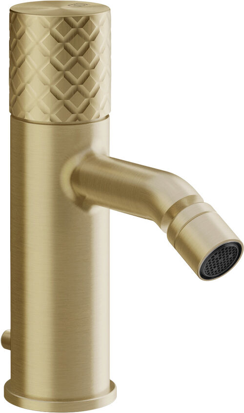 Bidetmischer Gessi Habito Brushed brass Intreccio