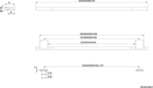 Handtuchring Bodenschatz Nia Verchromt image number 1