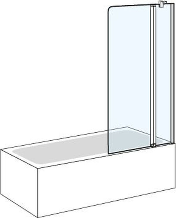 Porte battante Koralle S400 Plus Noir mat Verre clair Plus image number 0