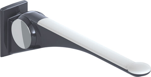 St&uuml;tzklappgriff Hewi LifeSystem Premium Anthrazit gl&auml;nzend Griffpad weiss