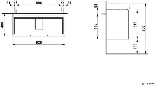Waschtischm&ouml;bel Laufen Juna Weiss matt image number 1
