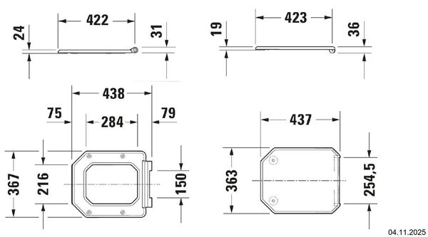 Klosettsitz Duravit 1930 Weiss image number 1