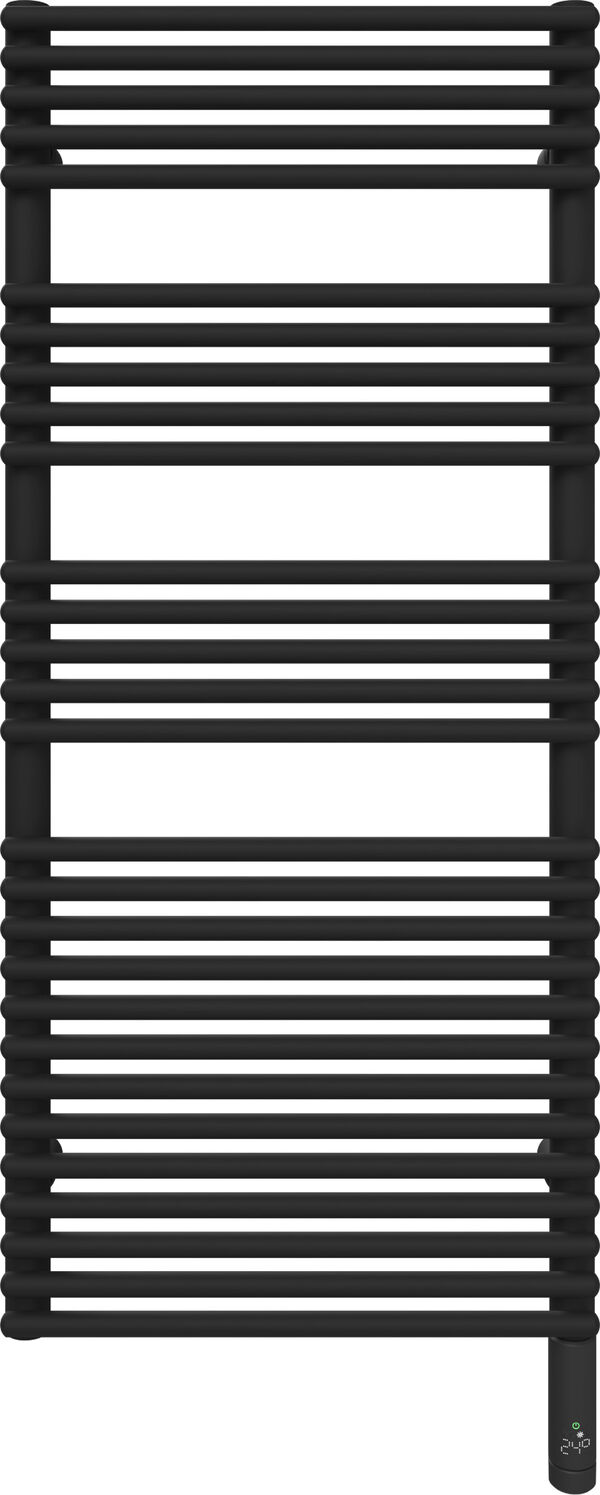 Badheizk&ouml;rper Alterna pali Schwarz matt Heizpatrone rechts image number 0